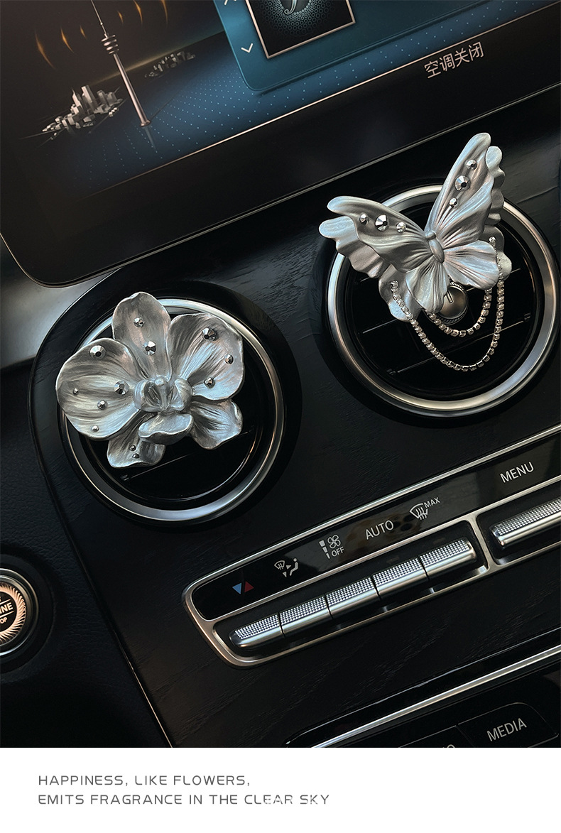 Butterfly Car Fragrance Perfume Car Air Vent Decoration Car Interior Aroma Diffuser Stone Car Fragrance Diffuser Stone