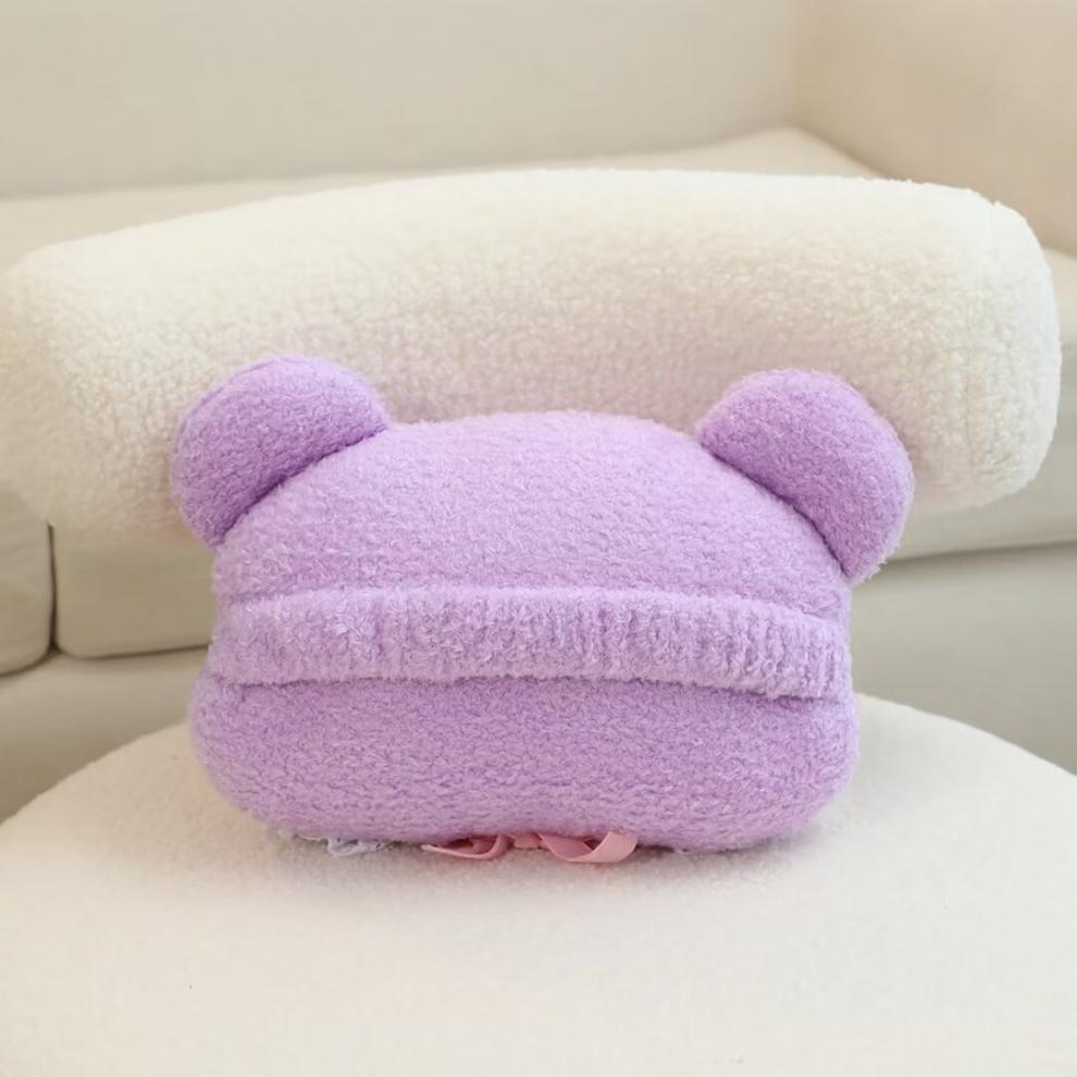 Cartoon car headrest car pillow seat pillow car neck pillow cute four seasons universal car waist cervical pillow