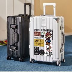 Luggage Set for Men and Women, 20/28-inch Large Capacity, Wheeled Suitcase with Aluminum Frame and Swivel Wheels, Parent and Child Style Travel Suitcase