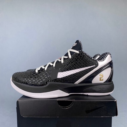 Cross-border Kobe 6 Black and White Angel Mamba 2 basketball shoes, ZK6 durable and wear-resistant shoes Cross-border Kobe 6 Black and White Angel Mamba 2 basketball shoes, ZK6 durable and wear-resistant shoes