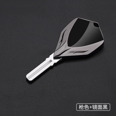 Motorcycle Key suitable for BMW R1200GS - gunmetal-mirror-black-bm-110