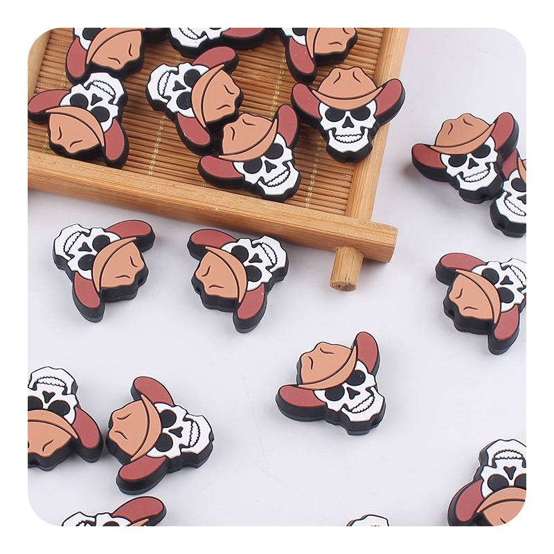 Productos creativos para bebés DIY sombreros de paja de dibujos animados joyas de goma de goma