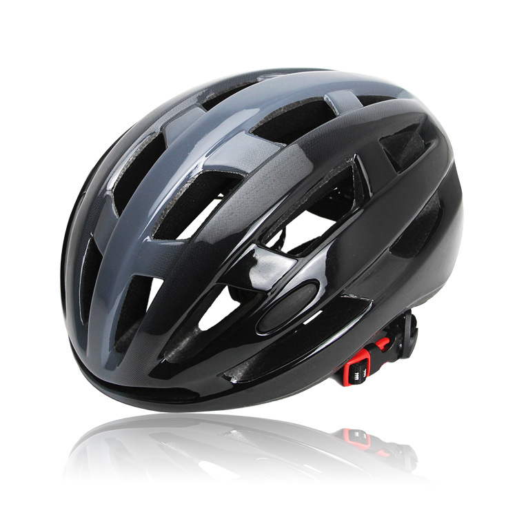 Casco de bicicleta con lámpara integral formado para hombre y mujer carretera de montaña ligera permeable casco de seguridad equipo de ciclismo