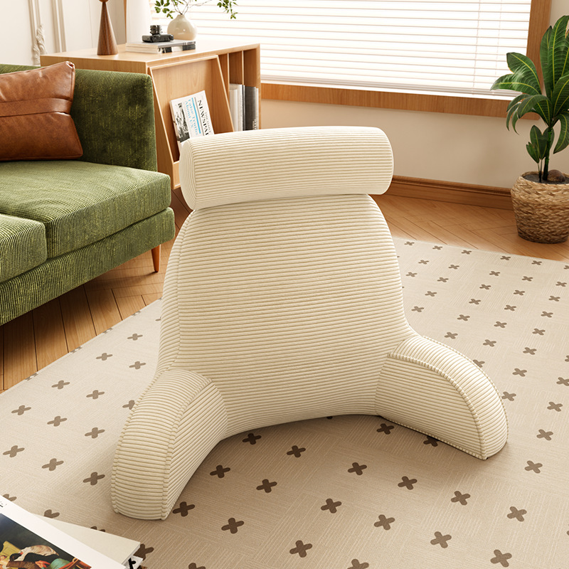 레트로 허리베개-코듀로이-밀크화이트