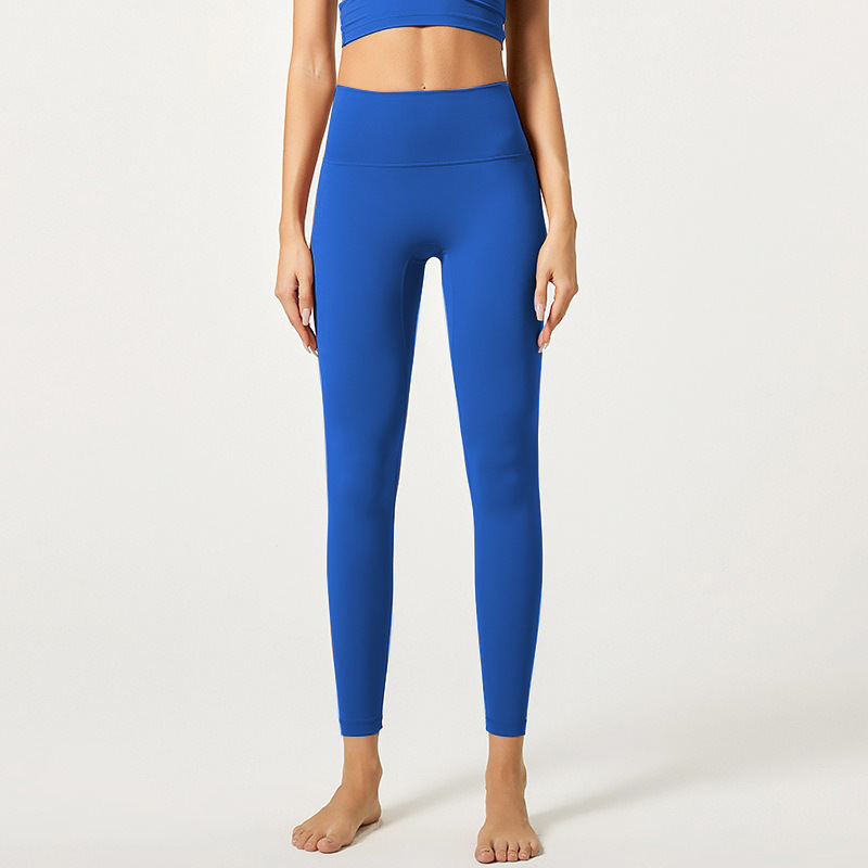 Nuevo cross-border fitness nube sensación ultra suave caderas de cintura alta mujer elástica desnuda sensación deportiva de correr ropa de yoga pantalones al por mayor