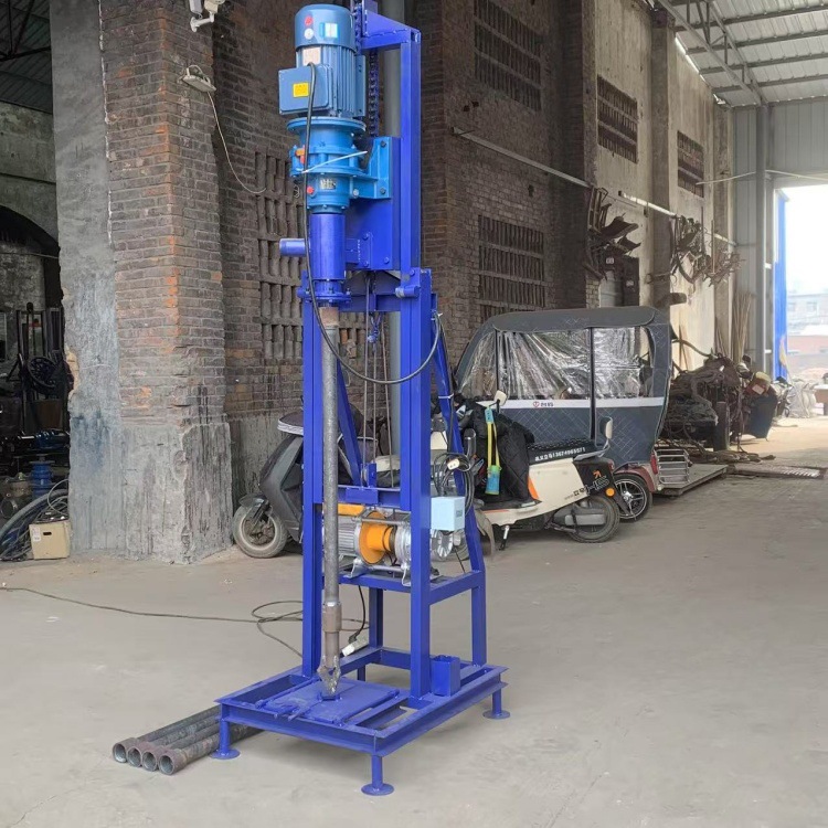 伸缩支架自动打洞机 户用小型打井钻孔机 房屋基础加固光伏打桩