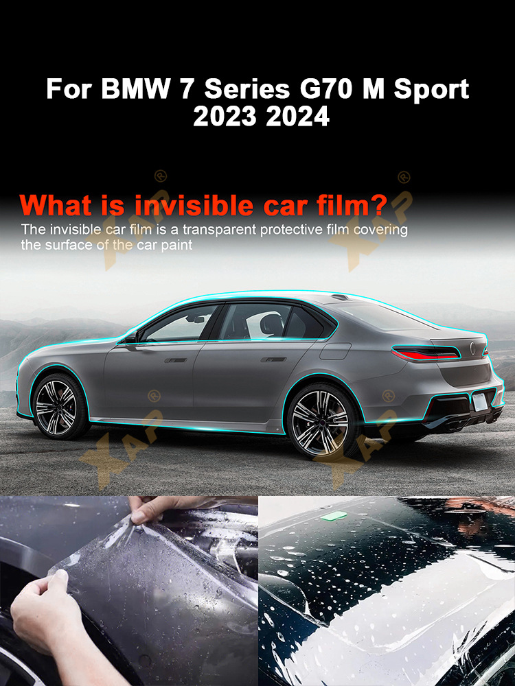 Cross-Border Exclusive Supply Suitable for Bmw 7 Series G70 m Sport Version Tpu Paint Protection Film to Prevent Scratches and Enhance Shine