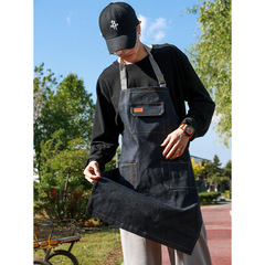 Jeans aprons for gardening, pottery, catering, coffee shops, milk tea shops, barbers, hair styling for men and women, workwear printing