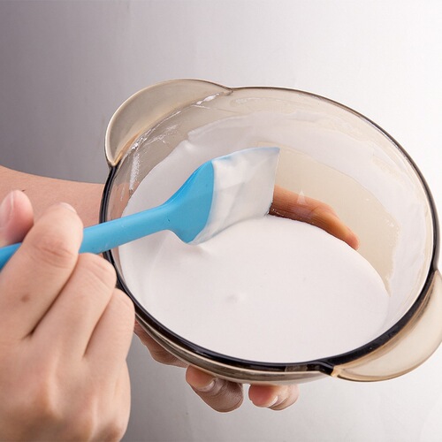 One-piece silicone spatula, scoop, cream cake knife, scraper, high-temperature resistant food-grade baking tool for large and small sizes
