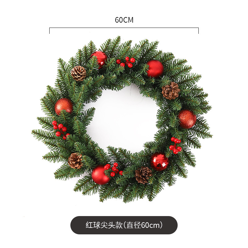 Navidad guirnalda 30/40/50/60cm árbol de Navidad Festival decoración regalo creativo decoración colgante diseño de la escena de la decoración