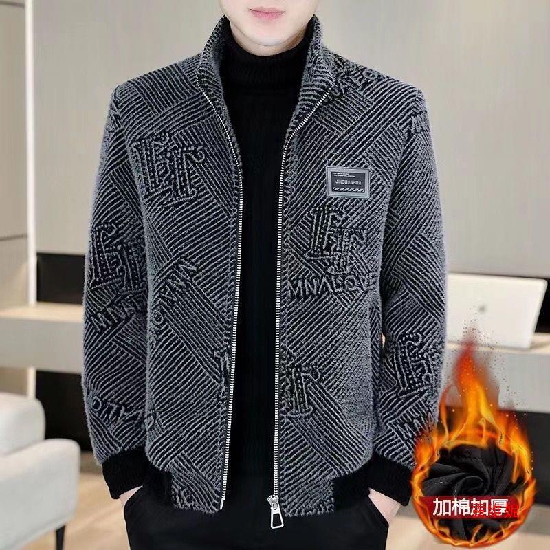 2024 가을과 겨울 새로운 패션 새로운 모직 코트 남성용 캐주얼 모직 라이트 윈드브레이커 코트 여성
