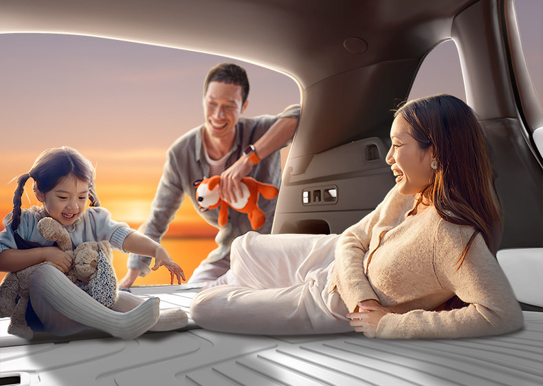 Suitable for 26 Models of Xpeng X9 Extended-Range Version, Tpe Car Trunk Mat, Car Modification Accessories, Foot Mat, Trunk Mat Supplies