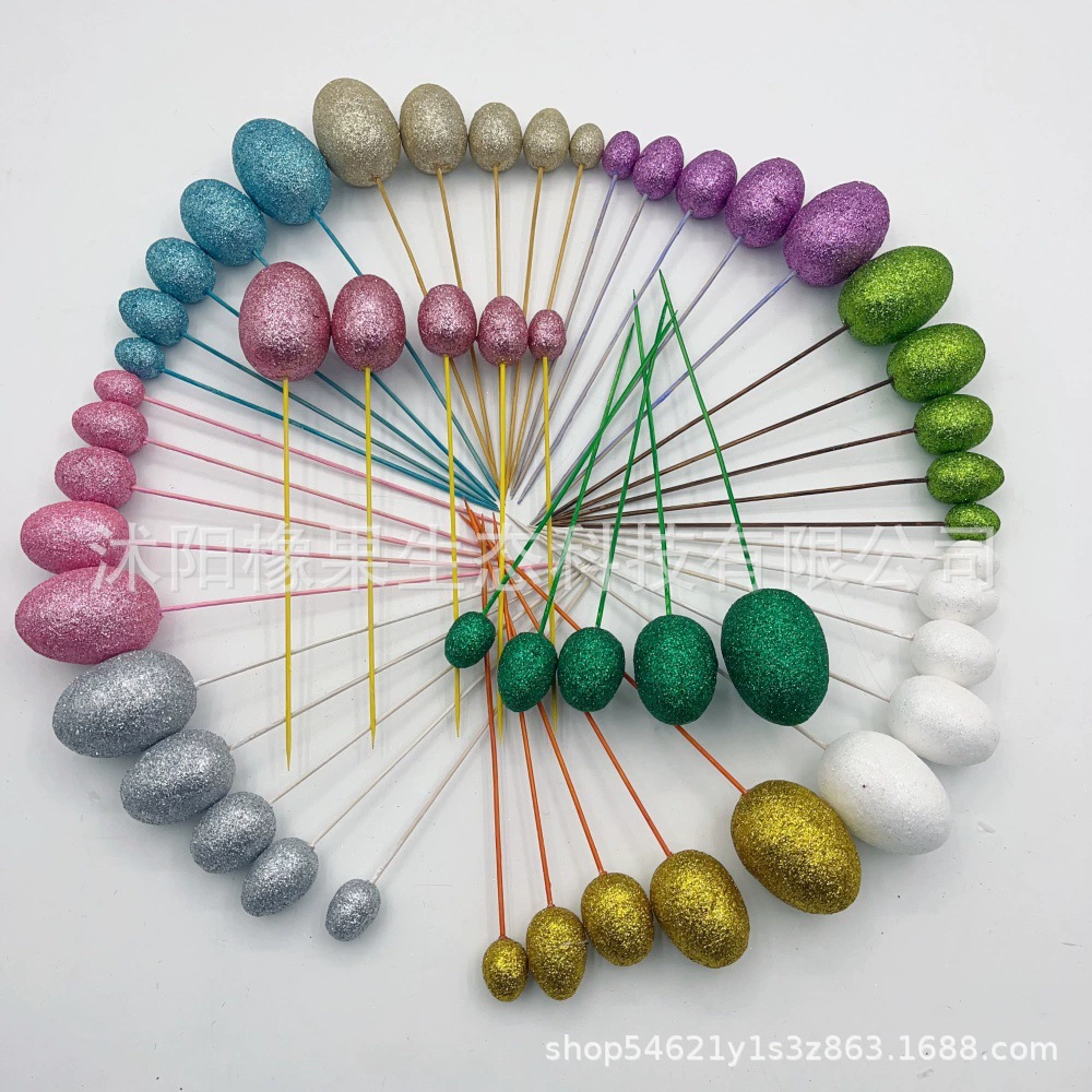 Пасхальный пузырь Весенний золотой порошок яичный вставка (10 цветов)