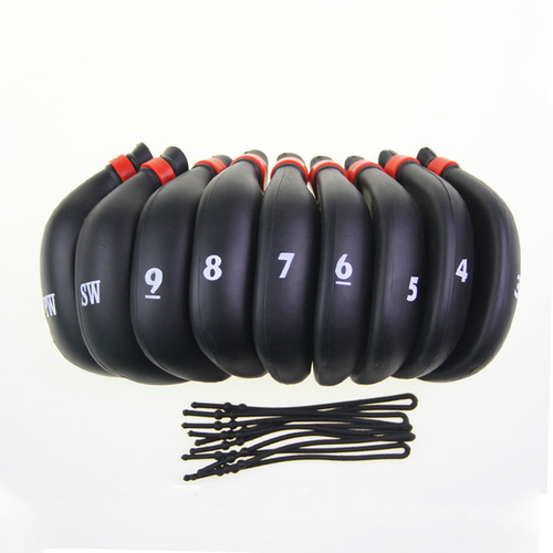Brand new golf iron set, club cap set, high-end PVC club head cover, iron set protective cap set, 9 sets