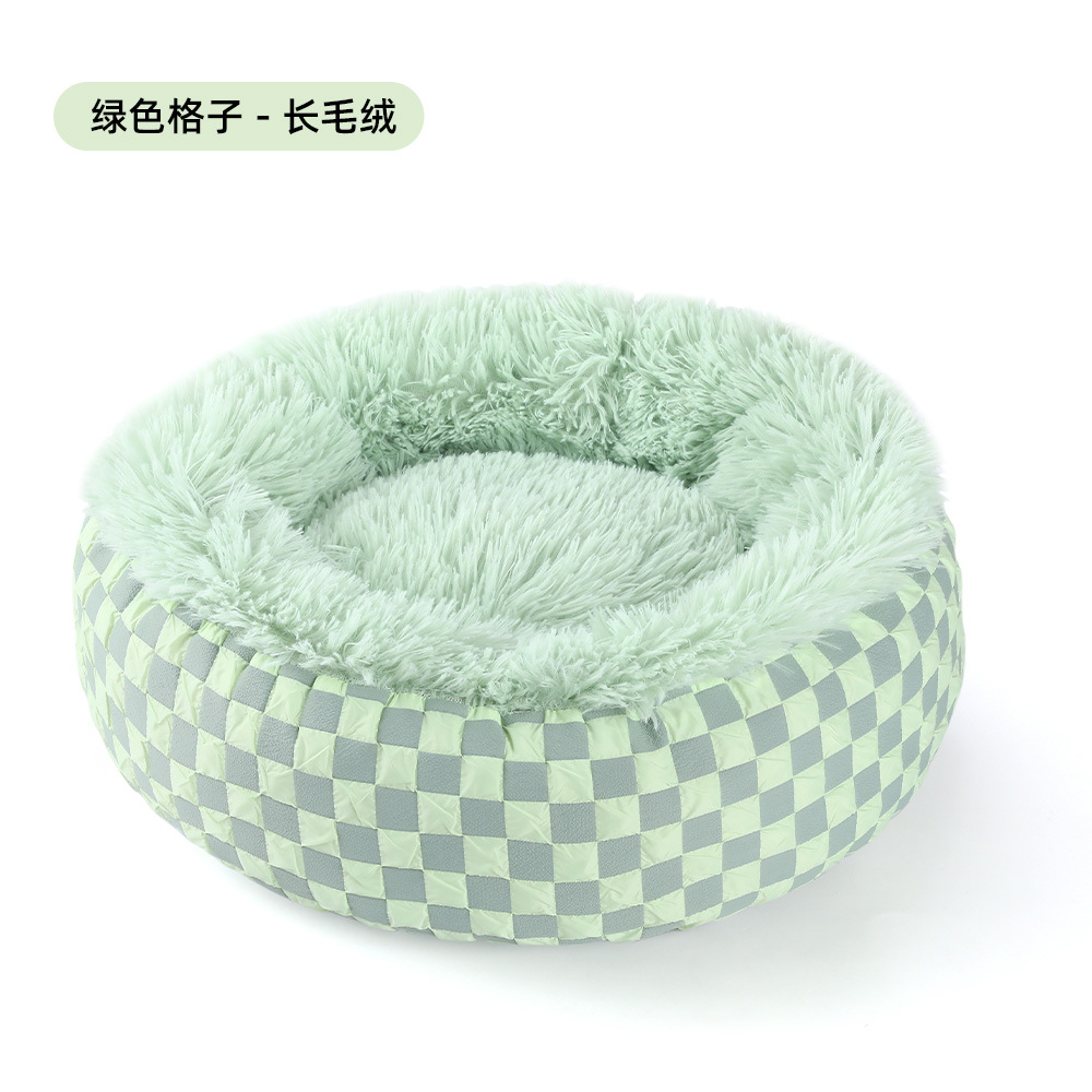 Cuadrícula verde-felpa