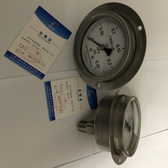 YN内卡安装式一般耐震压力表 Y-100T/Y-150T/Y-60T