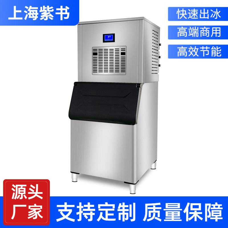 Commercial Flake Ice Machine for Refrigeration and Preservation, 300kg Seafood Buffet Fish Scale Ice Machine