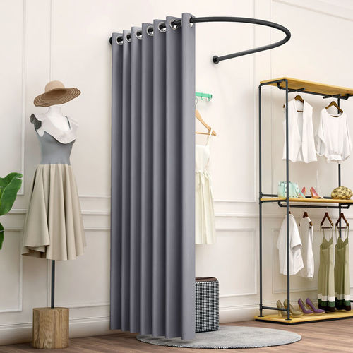 Cross-border shopping mall clothing store U-shaped fitting room simple changing room floor-standing convenient dressing room clothing display rack