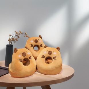 Cartoon Cute Girl Kapibala Capybara Nap Pillow Sleeping Lying Down Sleeping Artifact Small Pillow Pillow Lunch Rest Pillow Learning