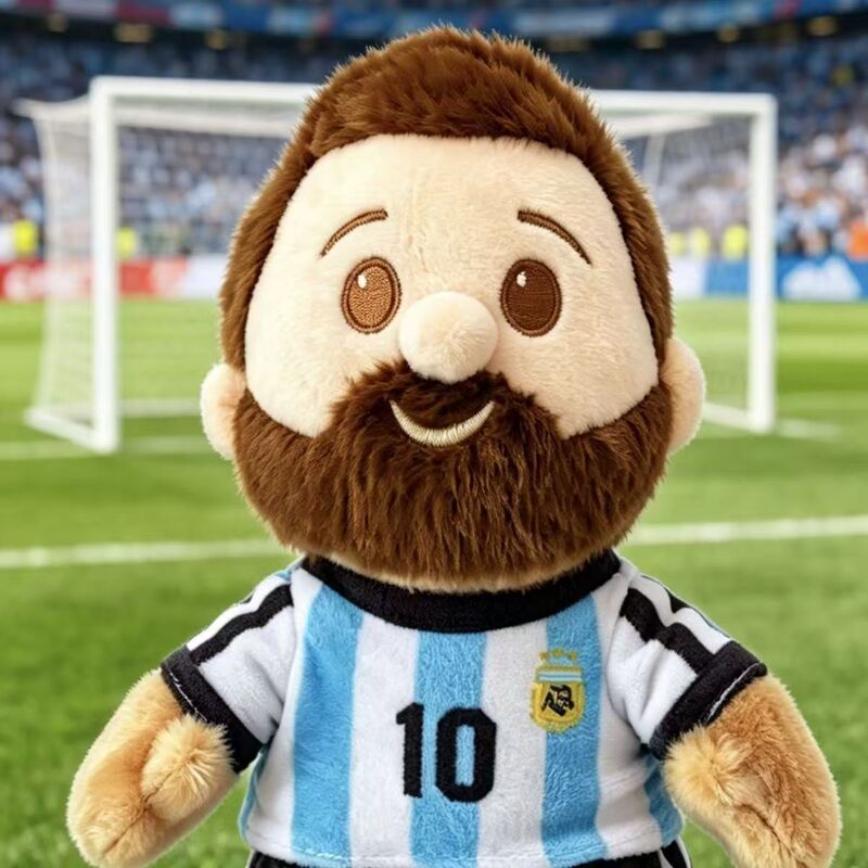 World Cup Argentina Messi No. 10 Plush Toy Football Star Commemorative Gift Stress-Relief Pendant Wholesale World Cup Argentina Messi No. 10 Plush Toy Football Star Commemorative Gift Stress-Relief Pendant Wholesale