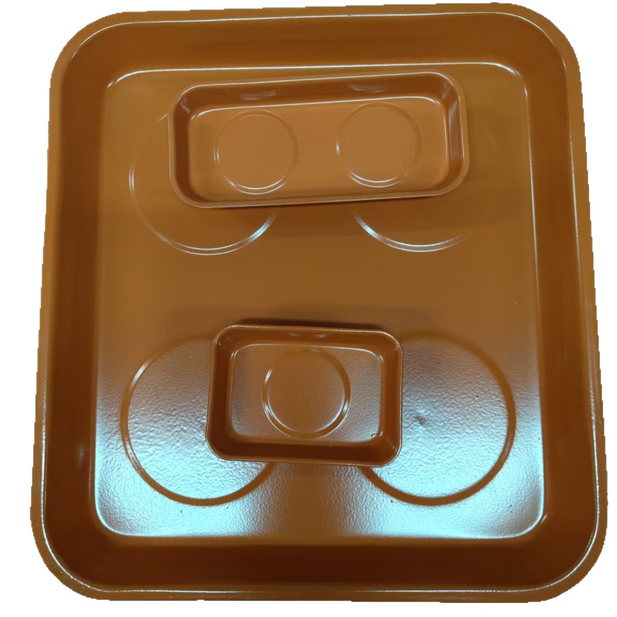 橙色290*270*38mm磁性大托盘广泛用于工厂维修车间4S店汽配修理厂