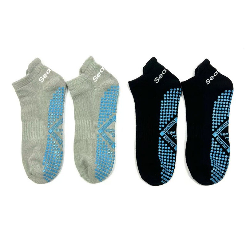 Women's Non-Slip Pilates Socks, with Anti-Slip Pads, Ankle-Length Yoga Socks, Suitable for Yoga and Pilates