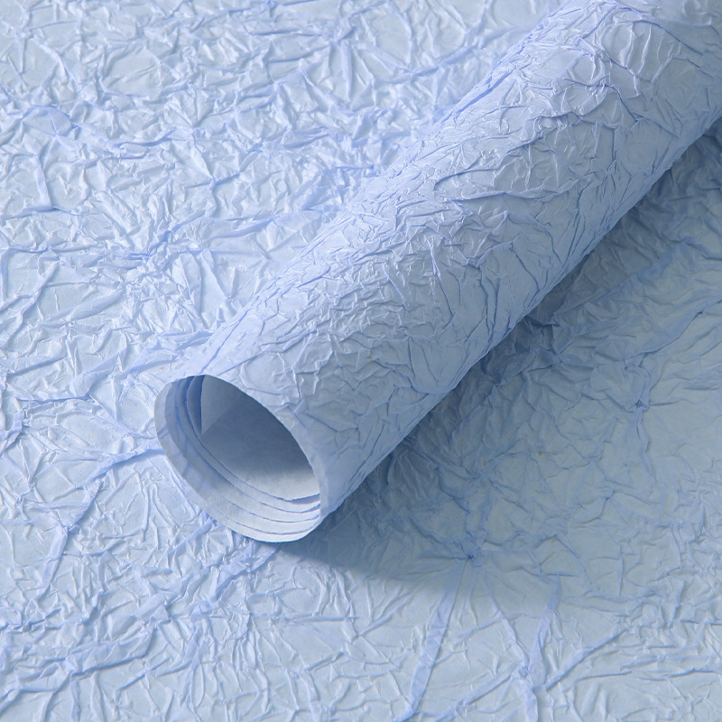 Papel de piedra hecha a mano florista material de embalaje DIY papel texturizado doble pliegue de alta sensación de embalaje de flores papel texturizado