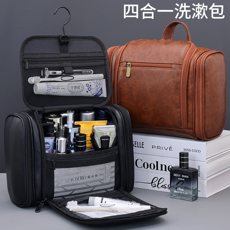 Bolsa de lavado de negocios de hombre transfronterizo alta capacidad multifuncional bolsa de maquillaje portátil impermeable bolsa de almacenamiento de viaje