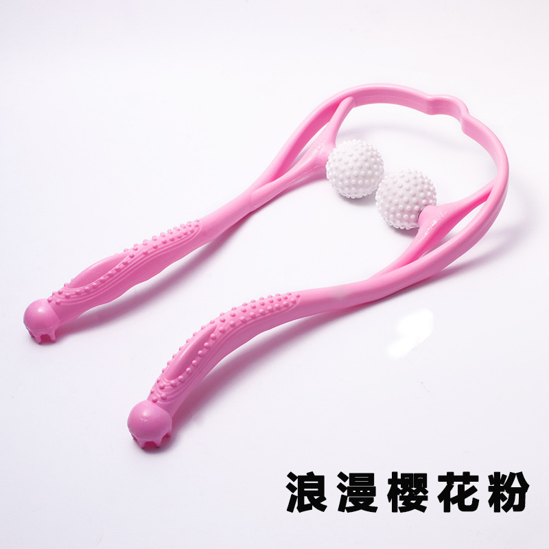 プラスチック手動頚椎マッサージ器多機能頚部マッサージ器生命露店プレゼント購入白鳥6球|undefined