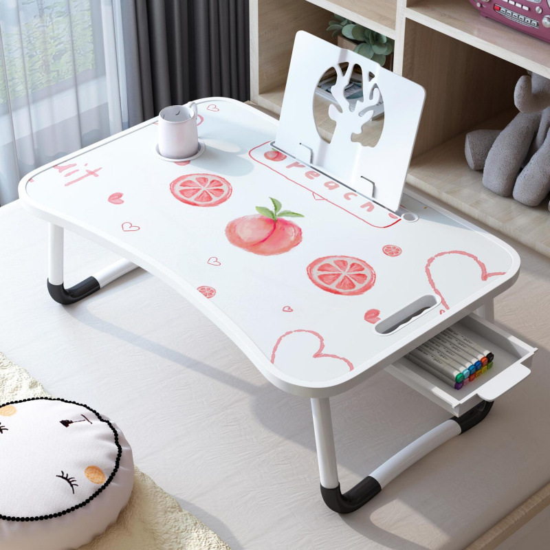 Bed Desk Foldable Small Table Multifunctional Table Dormitory Student Study Table Home Bedroom Writing Desk Table Board