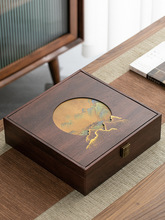 复古中式普洱茶饼包装盒空礼盒高档357克福鼎白茶饼空盒国风