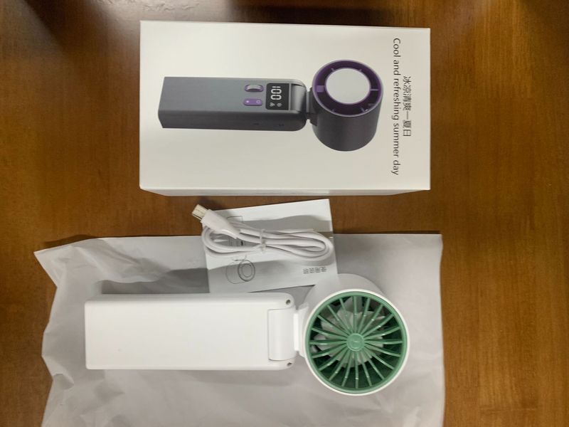 新しい F99 N607 強力な冷凍ハンドヘルド半導体折りたたみポータブル USB 充電強風小型ファン|undefined