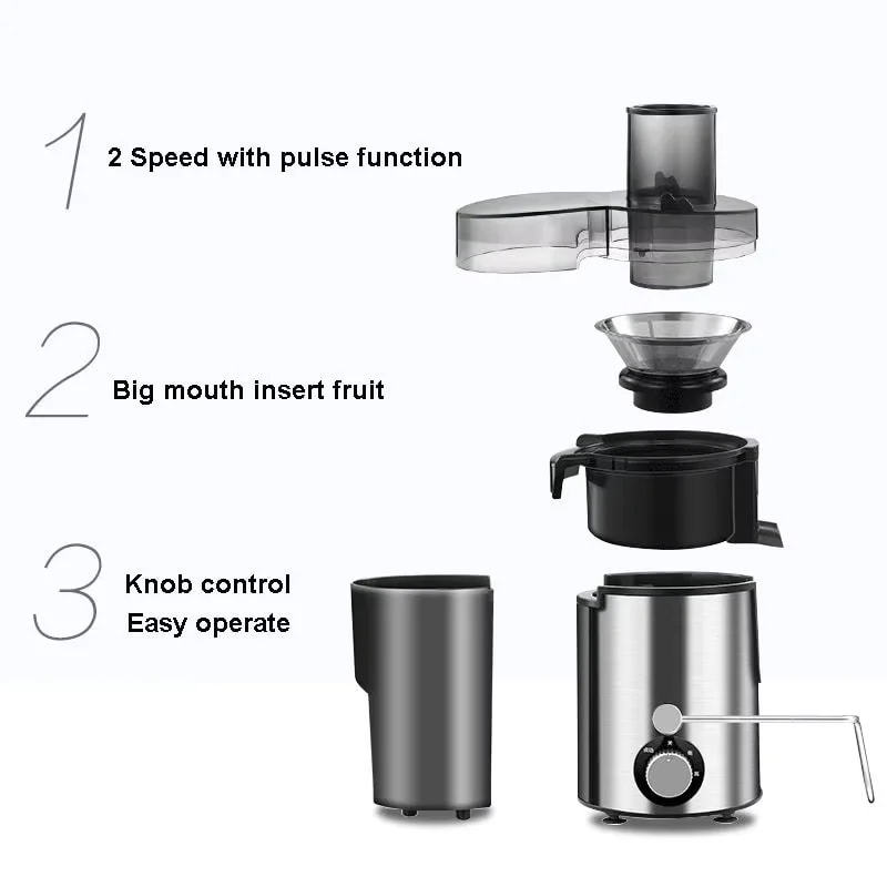 Juicer With Fruit Pulp Separation, Compact Household Appliance_voghion.com