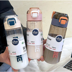 Large Capacity Fitness Sports Plastic Cup Tritan for Girls Outdoor Leisure Portable Cup Student Space Cup