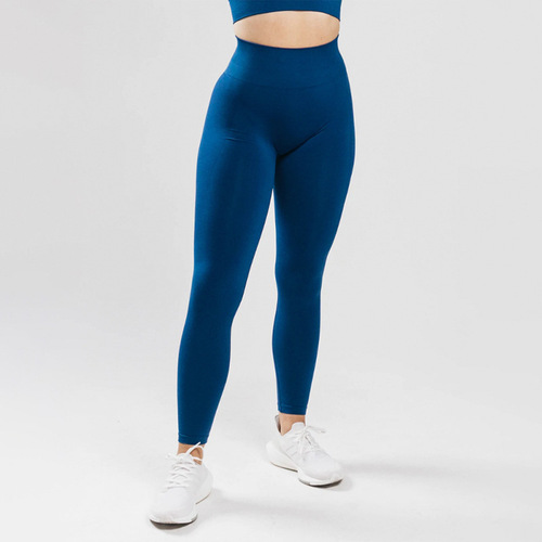 New European and American cross-border fitness pants for women, peach nude tight-fitting butt-lifting sports pants, seamless yoga pants