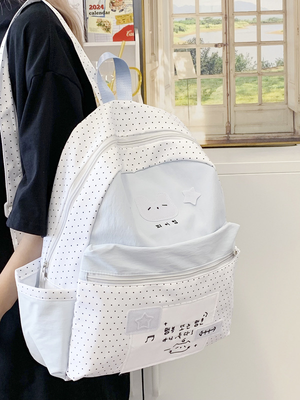 书包新款高颜值小众设计小学生女书包大容量简约休闲通勤学校背包|undefined