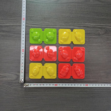 跨境热销彩泥配件压片模具DIY恐龙带珠光动物饺子冰淇淋华夫饼