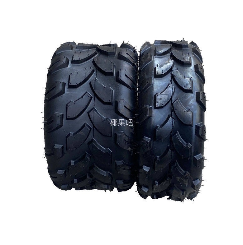 Go-Kart Accessories, Atv Front 19X7-8, Rear 18X 9.5-8inch, Off-Road Tires with Optional Wheel Hubs
