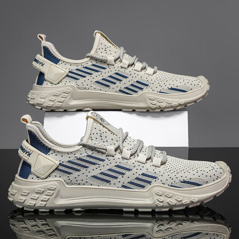 Net men in summer, new breathable and odor proof fly woven mesh surface lazy men, casual sports soft soled board shoes_voghion.com