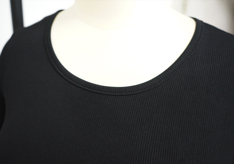 Women's Large Sport Two Piece Pit Stripe High Elastic Solid Color Set_voghion.com