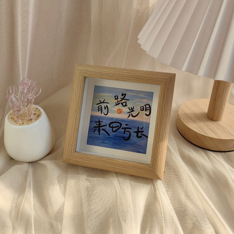 Oil Painting Style Hollow Square 4inch Mini Small Photo Frame Birthday Gift Table Frame Stereo Creative Photo Wall Decoration Oil Painting Style Hollow Square 4inch Mini Small Photo Frame Birthday Gift Table Frame Stereo Creative Photo Wall Decoration