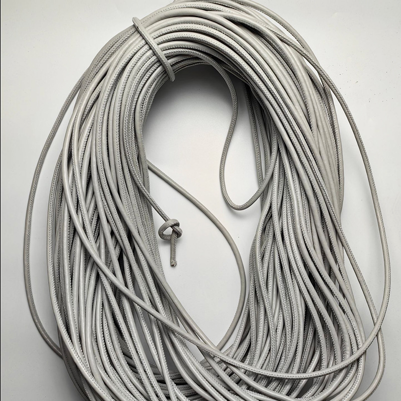 Coser de coche hecho a mano, relleno de núcleo, accesorios de ropa, cuerda de cuero pu, accesorios de joyería, cuerda redonda, pulsera de color al por mayor, cuerda
