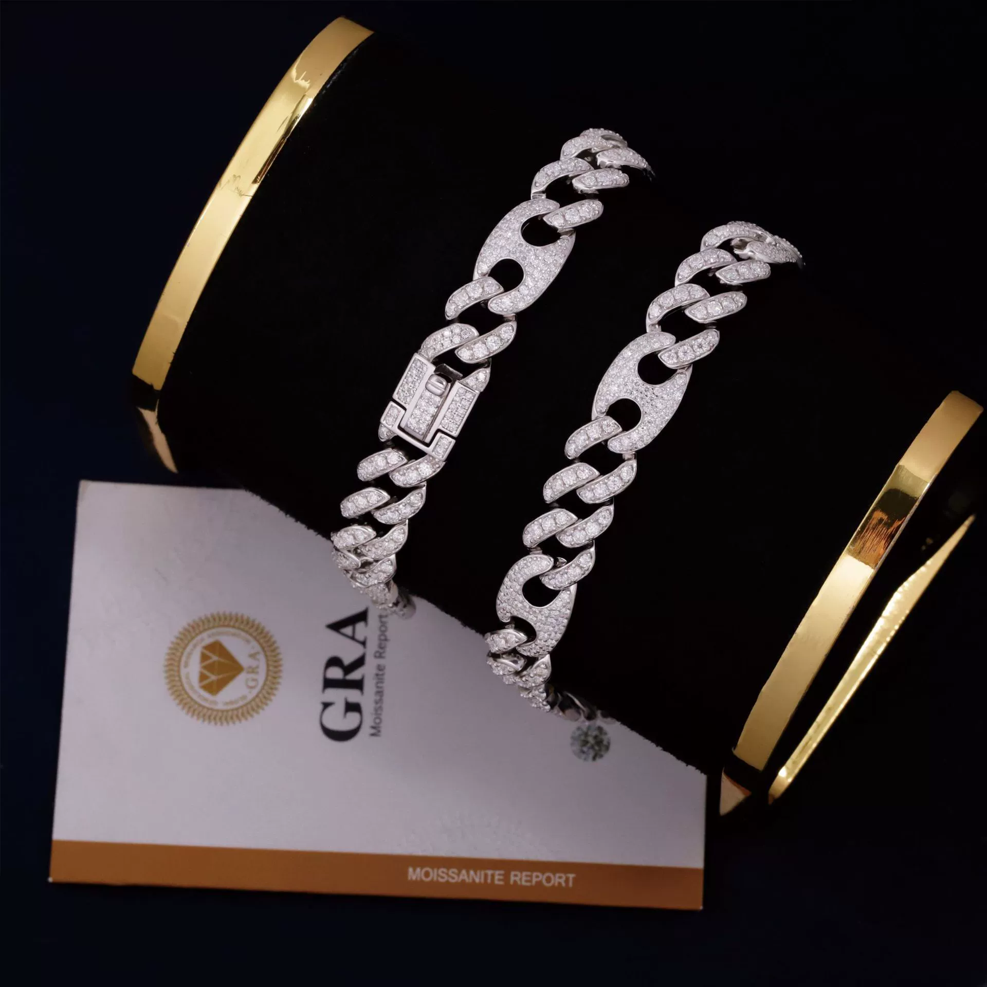 Браслет в стиле хип-хоп из серебра S925 с кубинской цепочкой и инкрустацией из муассанита цвета D, новый европейско-американский стиль, персонализированный браслет для мужчин и женщин.