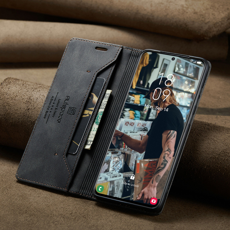 Suitable for Samsung S22 Mobile Phone Case, Galaxy A53 Anti-Theft Mobile Phone Leather Case, S25 Rfid Flip Cover Protective Case