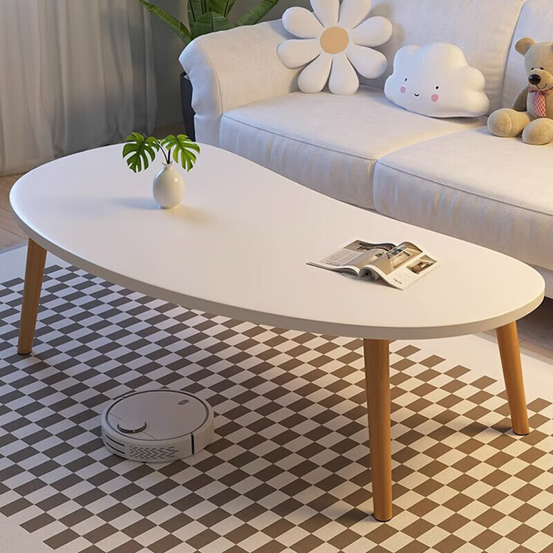 Small Coffee Table for Small Apartment Living Room, Bedroom Rental Room Low Table, Creative Coffee Table, Balcony Simple Small Tea Table