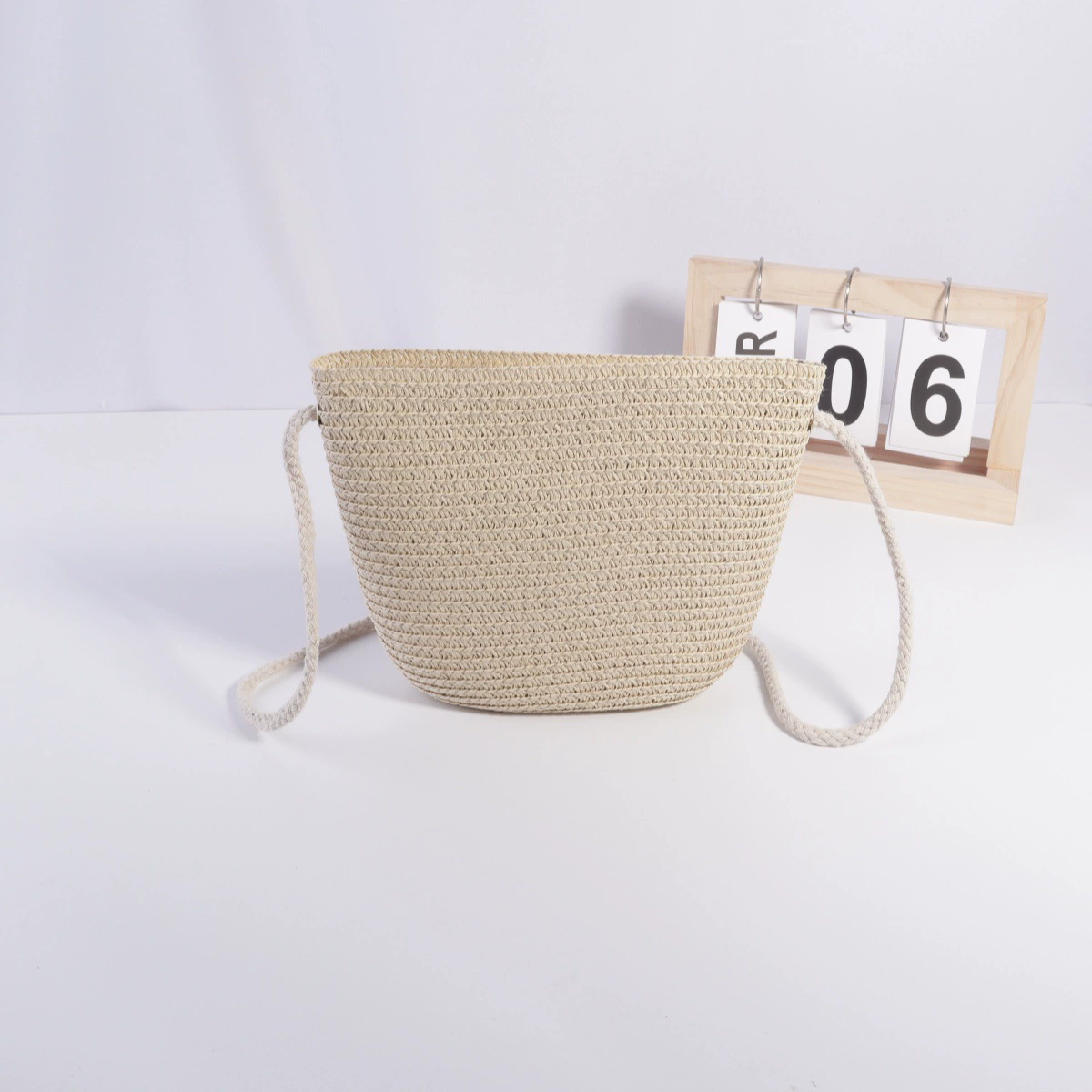 Сумка для телефона, ремешок из соломы, размер 19×15.5 см
