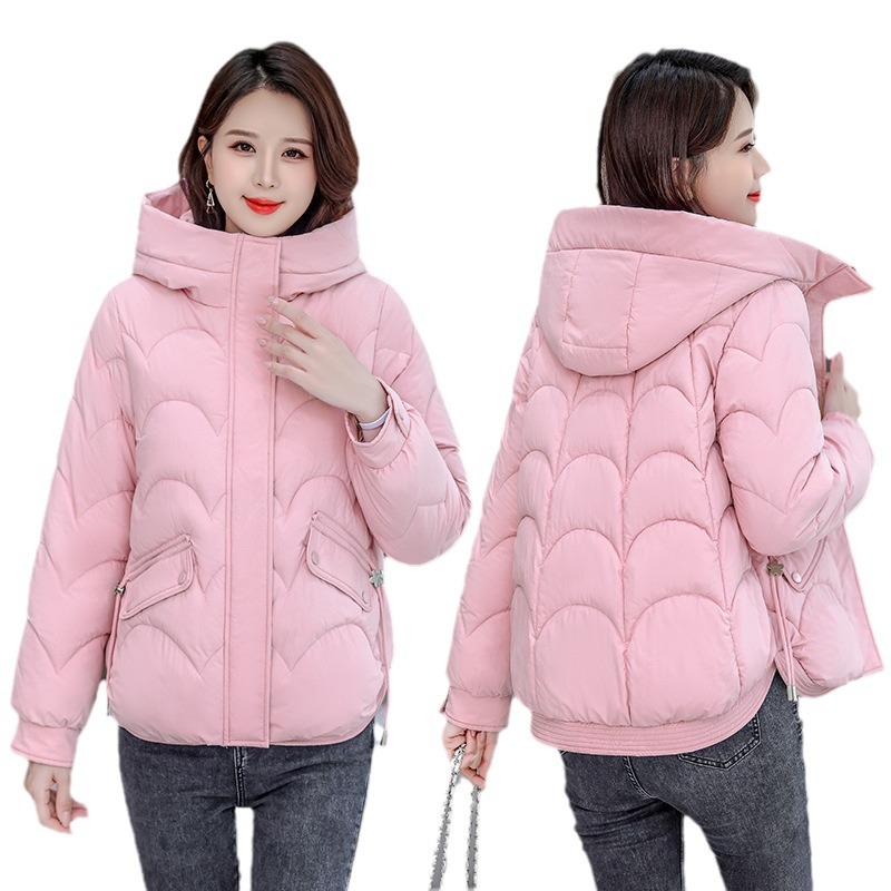 Capa de algodón de pluma para mujeres 2025 invierno nuevo algodón corto estilo coreano suelto con capuchón grueso abrigo de algodón chaqueta de moda image 5