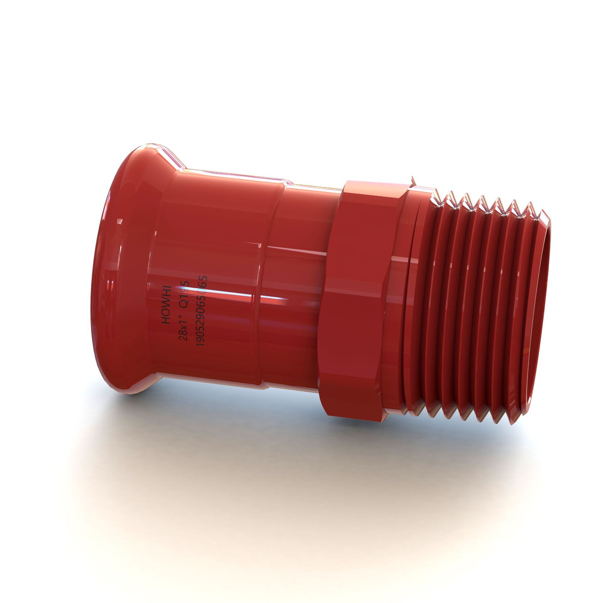 卡压管件_外螺纹直接_碳钢消防锌塑涂覆_涂塑管件_压接式消防管件