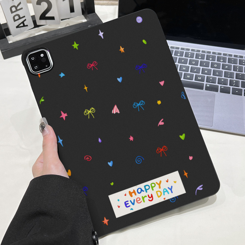 English: Happy Every Day - Suitable for Apple iPad Pro Protective Case, Xiaomi Pad 6 Soft Case, Samsung Tab S7 Niche Product English: Happy Every Day - Suitable for Apple iPad Pro Protective Case, Xiaomi Pad 6 Soft Case, Samsung Tab S7 Niche Product