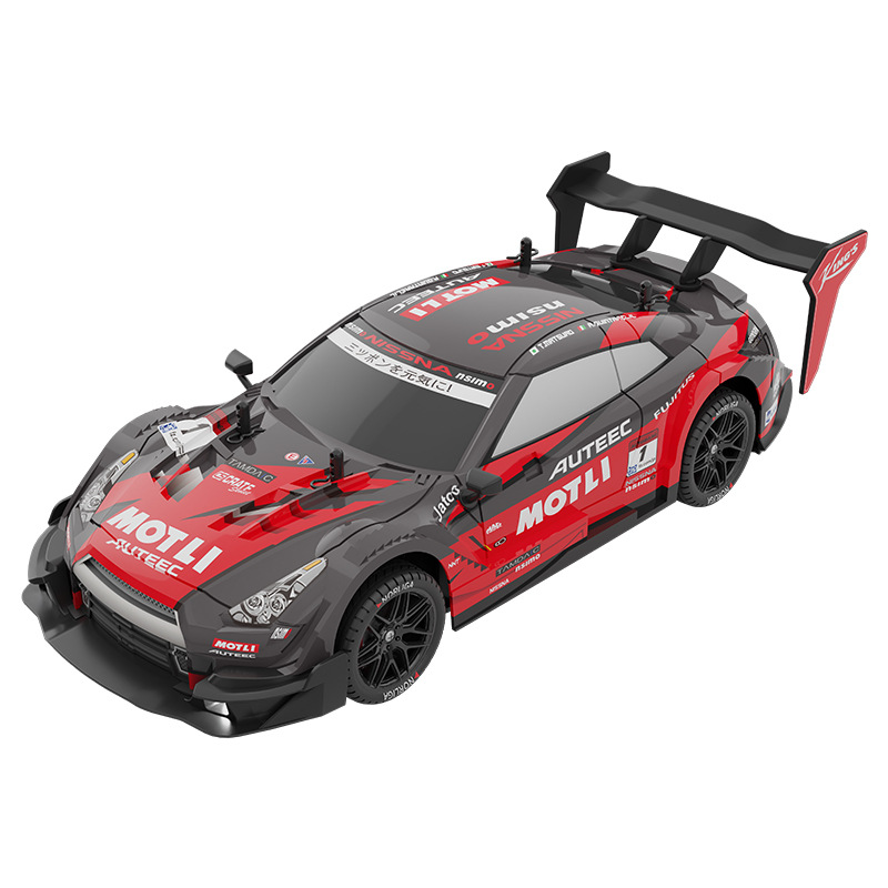 Coche de Carreras de Alta Velocidad con Control Remoto X, Tracción en las Cuatro Ruedas, Derrape, Recargable, Eléctrico, Modelo de Coche de Carreras 2.4g, Juguete para Niños, GTR
